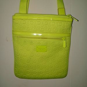 MICHAEL KORS Neoprene Lime Green Crossbody BagMICHAEL KORS ELECTRONICS NEOPRENE